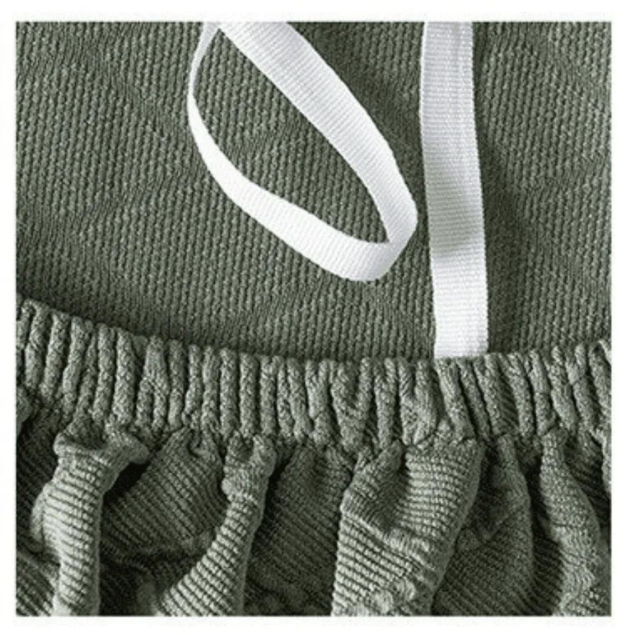 Couch Cover - Diamond Jacquard - Light Sage Green - Adaptable & Expandable