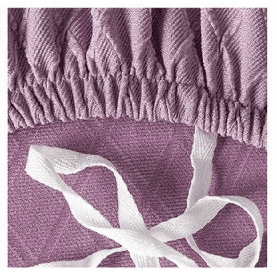 Couch Cover - Diamond Jacquard - Pale Purple - Adaptable & Expandable