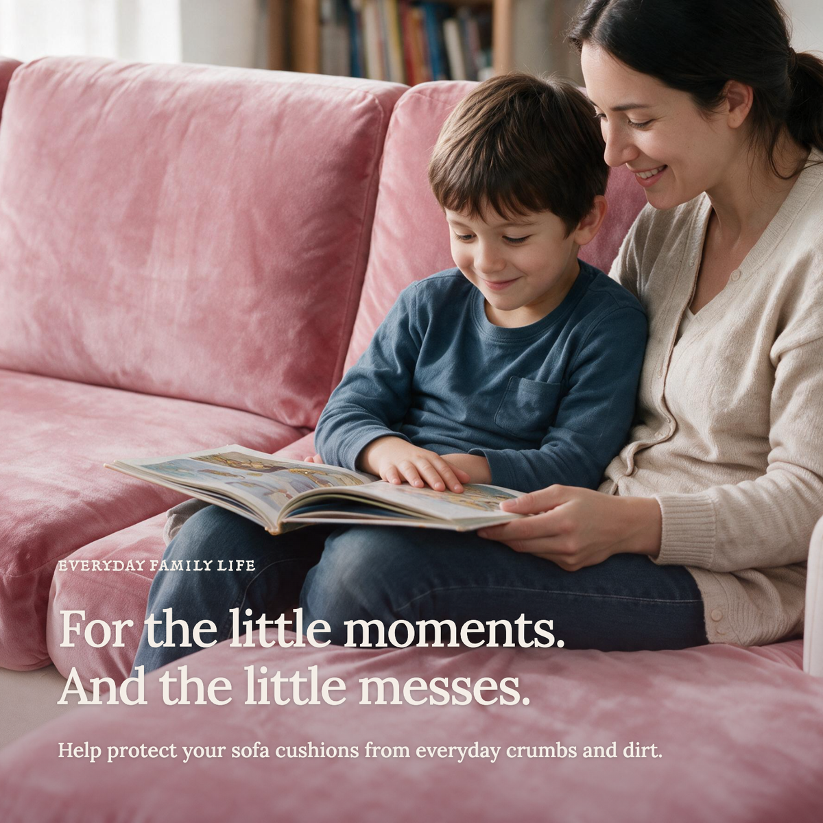 Velvet Pink fitted sofa cushion covers — For the little moments.