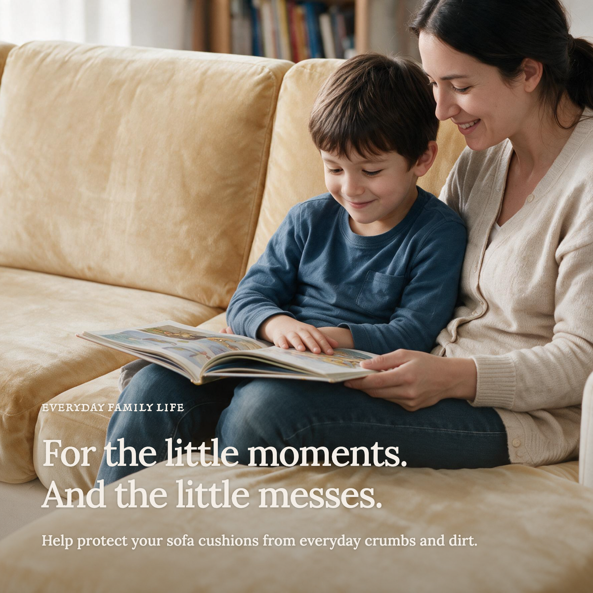 Velvet Beige fitted sofa cushion covers — For the little moments.