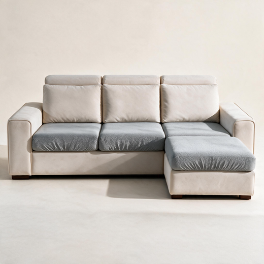 Waterproof Light Grey fitted sofa cushion covers — Studio hero