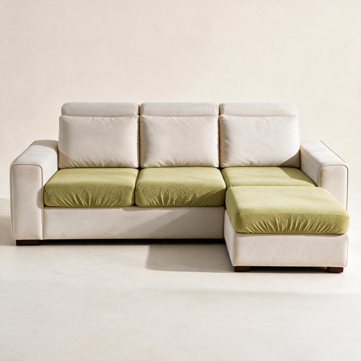 Waterproof Yellow Green fitted sofa cushion covers — Studio hero