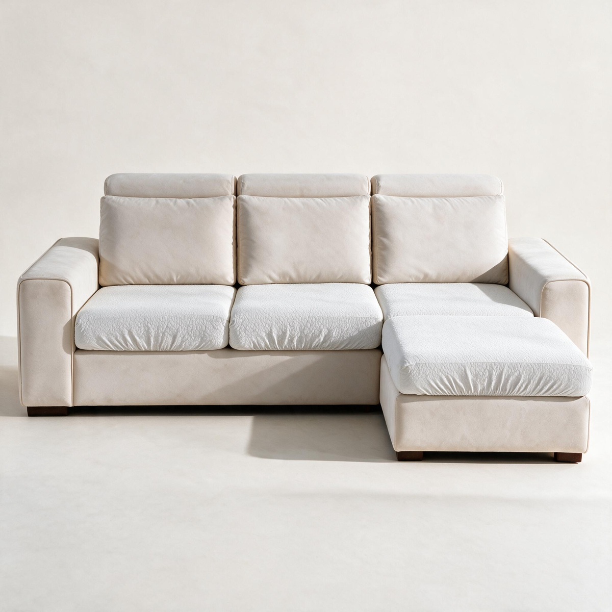 Waterproof White fitted sofa cushion covers — Studio hero