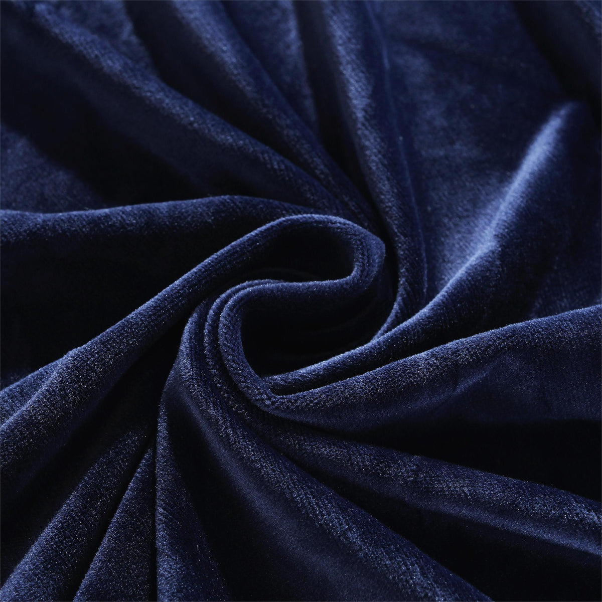 L-Shaped Sofa Cover - Velvet - Navy Blue - Adaptable & Expandable