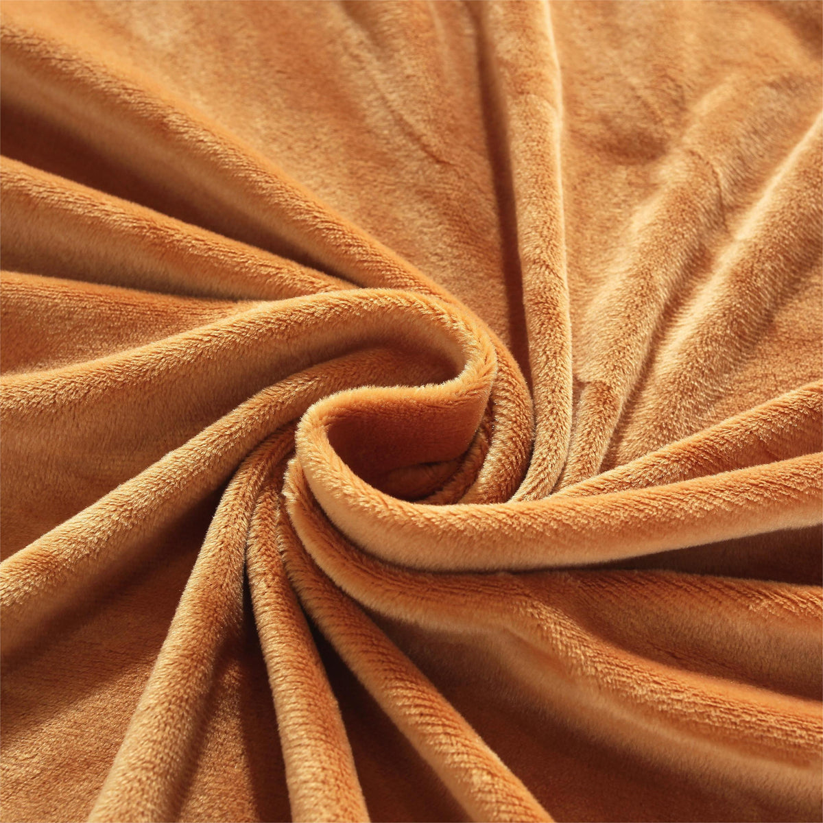 L-Shaped Sofa Cover - Velvet - Orange - Adaptable & Expandable