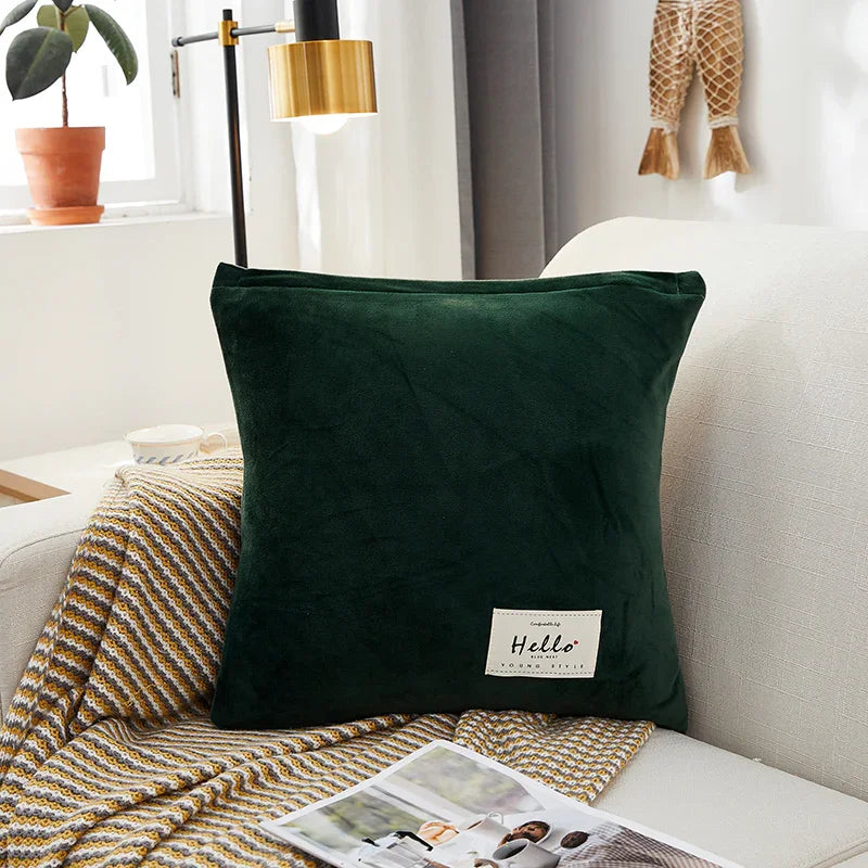 Cushion Cover - Velvet - Dark Green