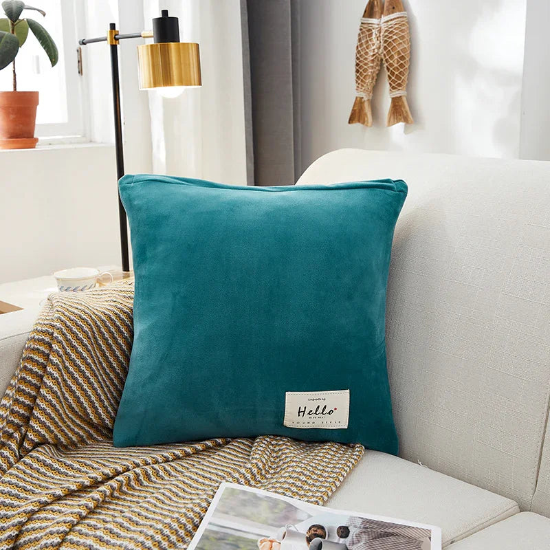 Cushion Cover - Velvet - Lake Blue