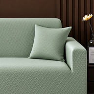 Cushion Cover - Diamond Jacquard - Light Sage Green
