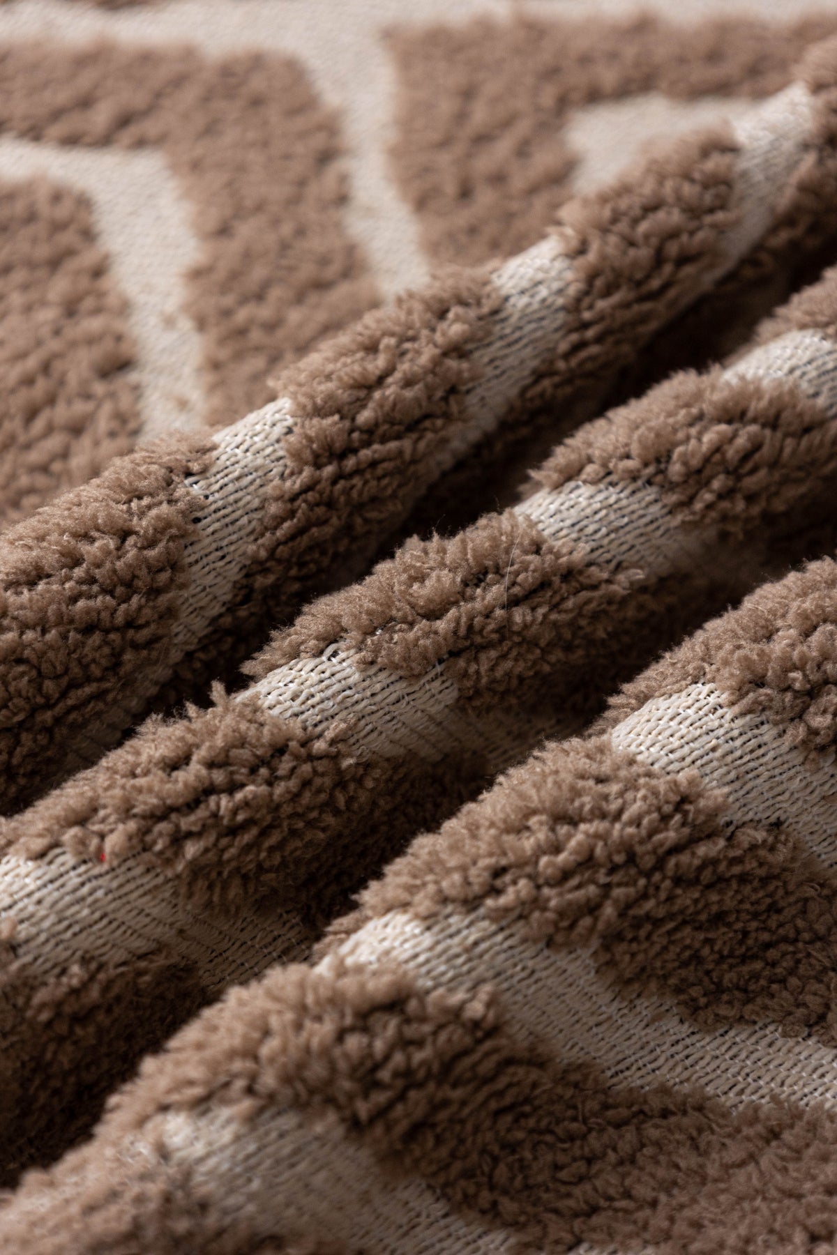 Throw Blanket - Atlas Geo - Milk Tea