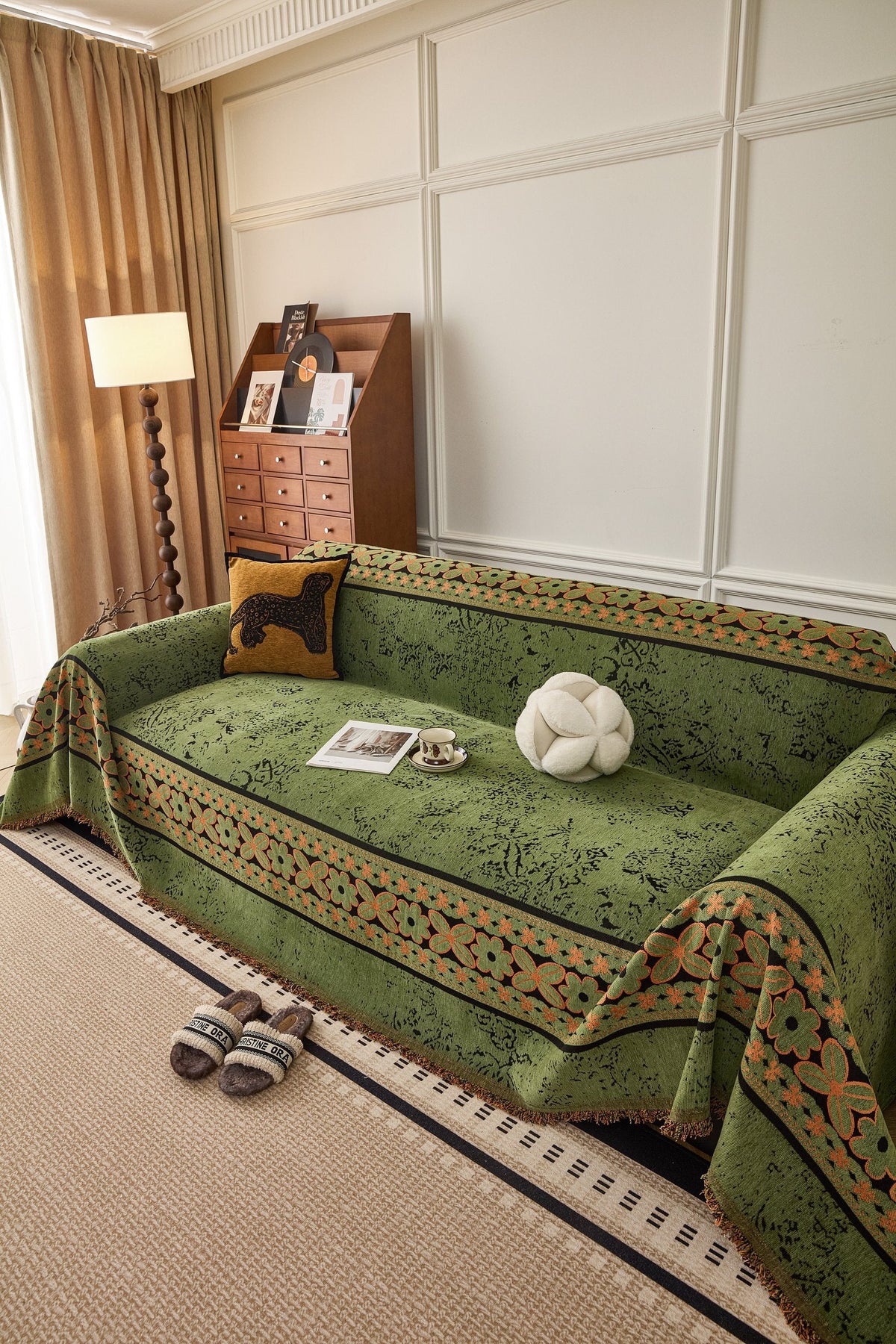 Throw Blanket - Elaris – Olive Green