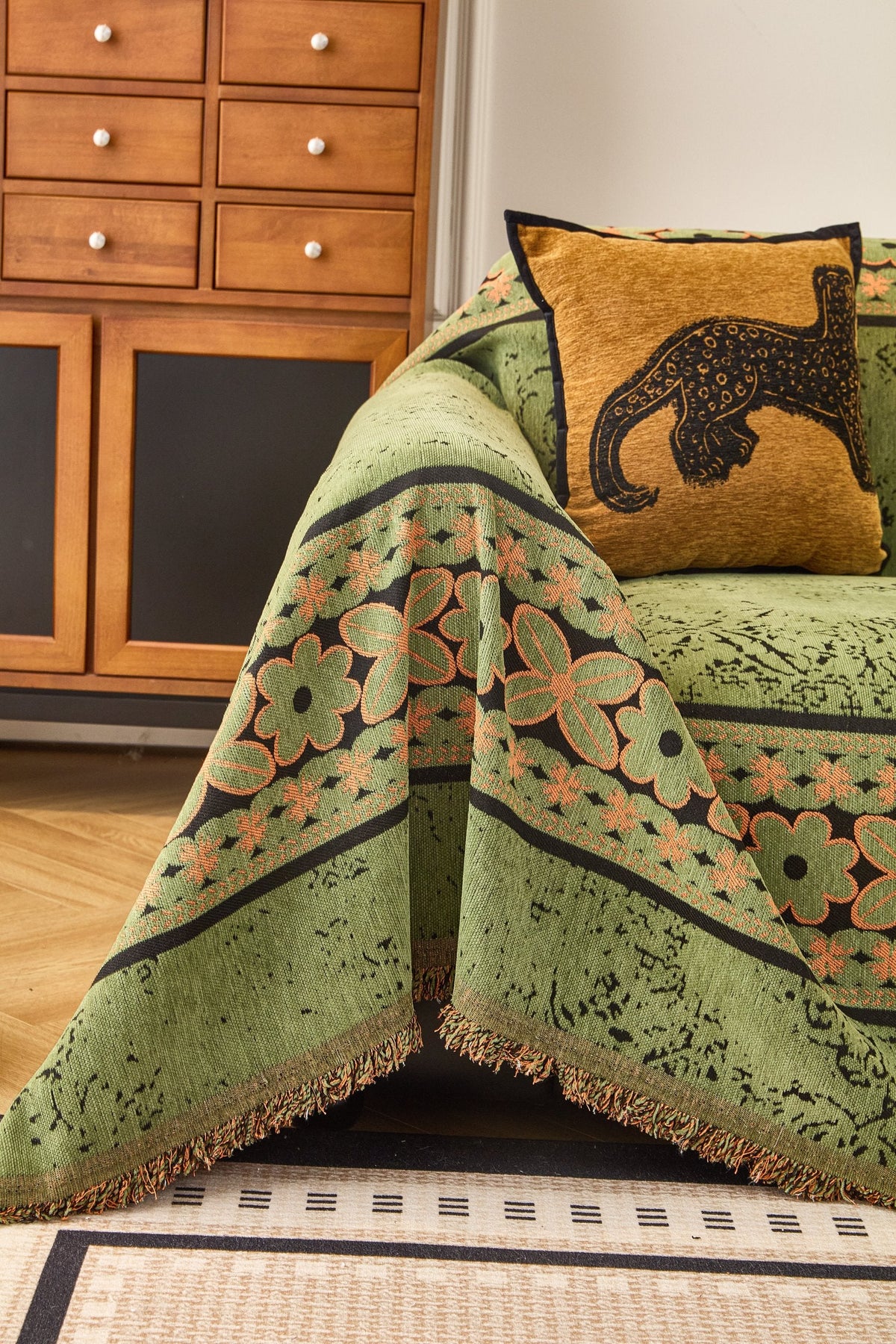 Throw Blanket - Elaris – Olive Green