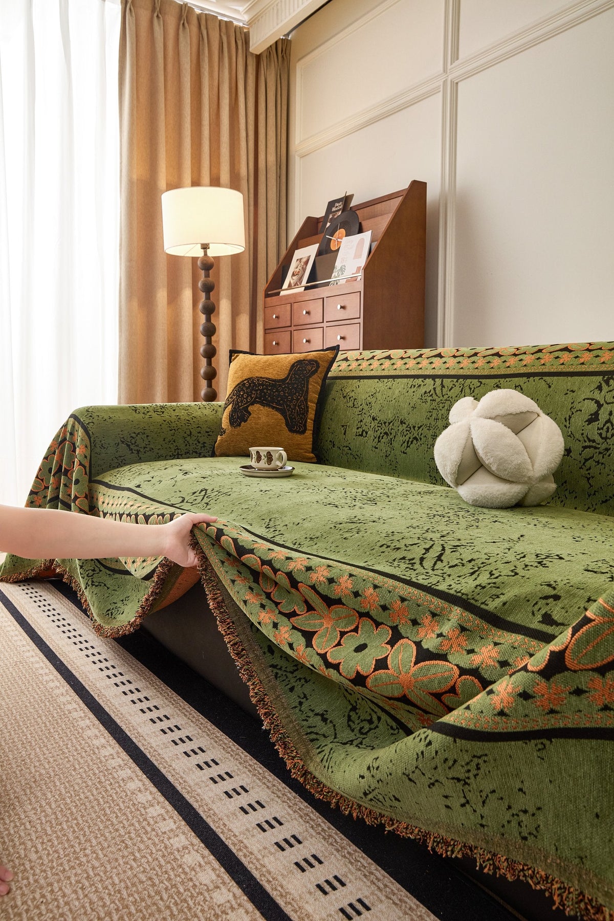 Throw Blanket - Elaris – Olive Green