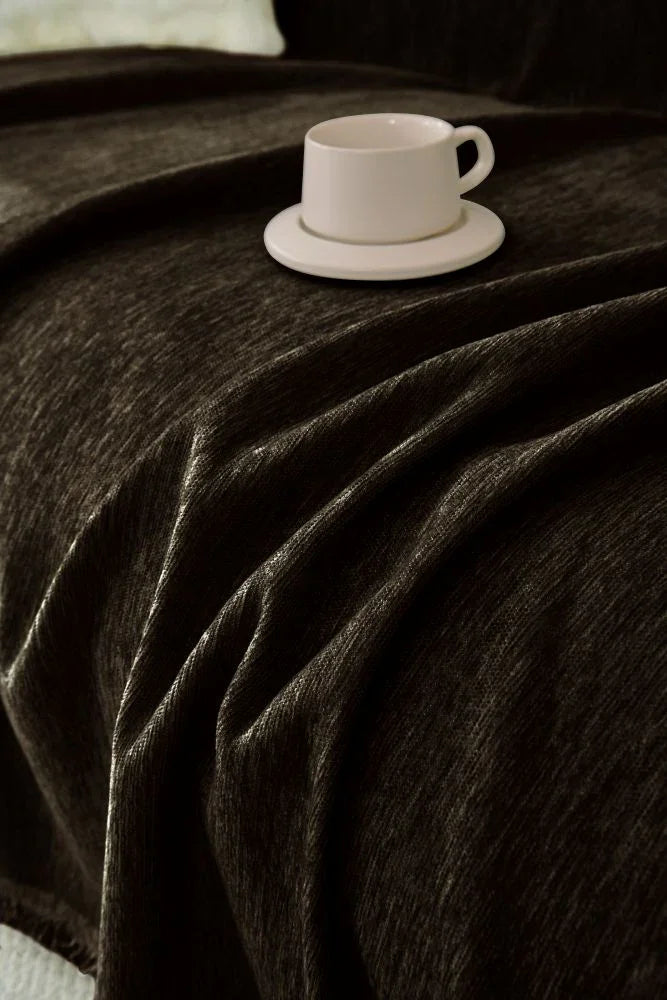 Throw Blanket - Elligate - Dark Chocolate
