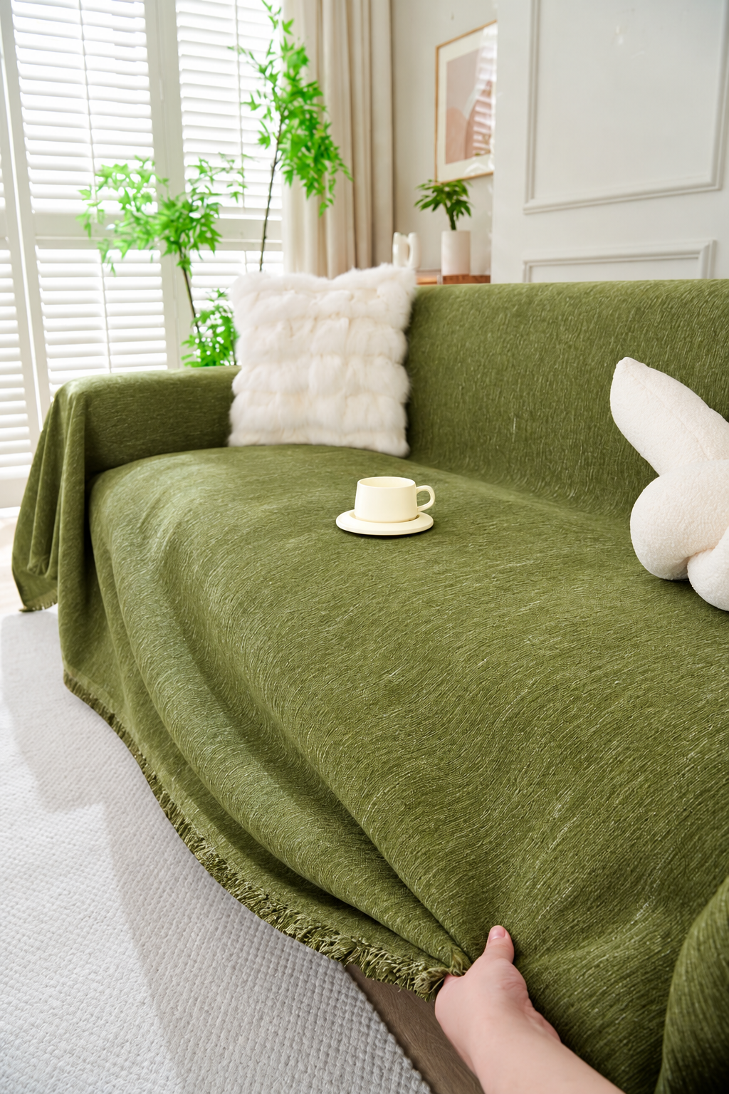 Elligate Throw Blanket · Green