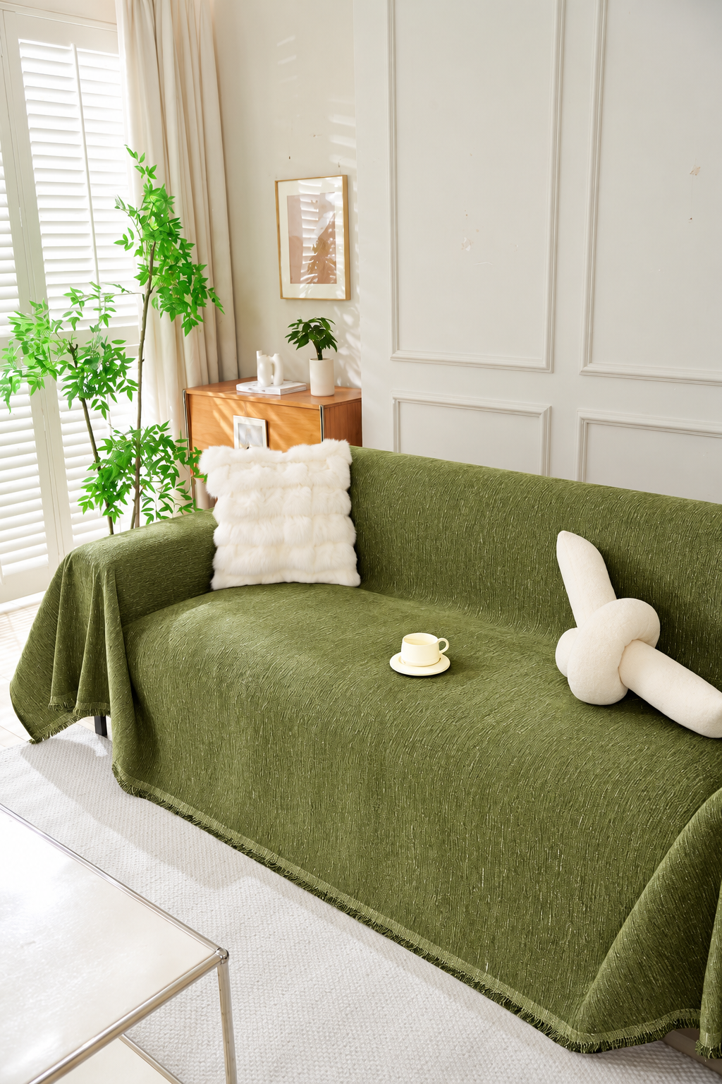 Elligate Throw Blanket · Green