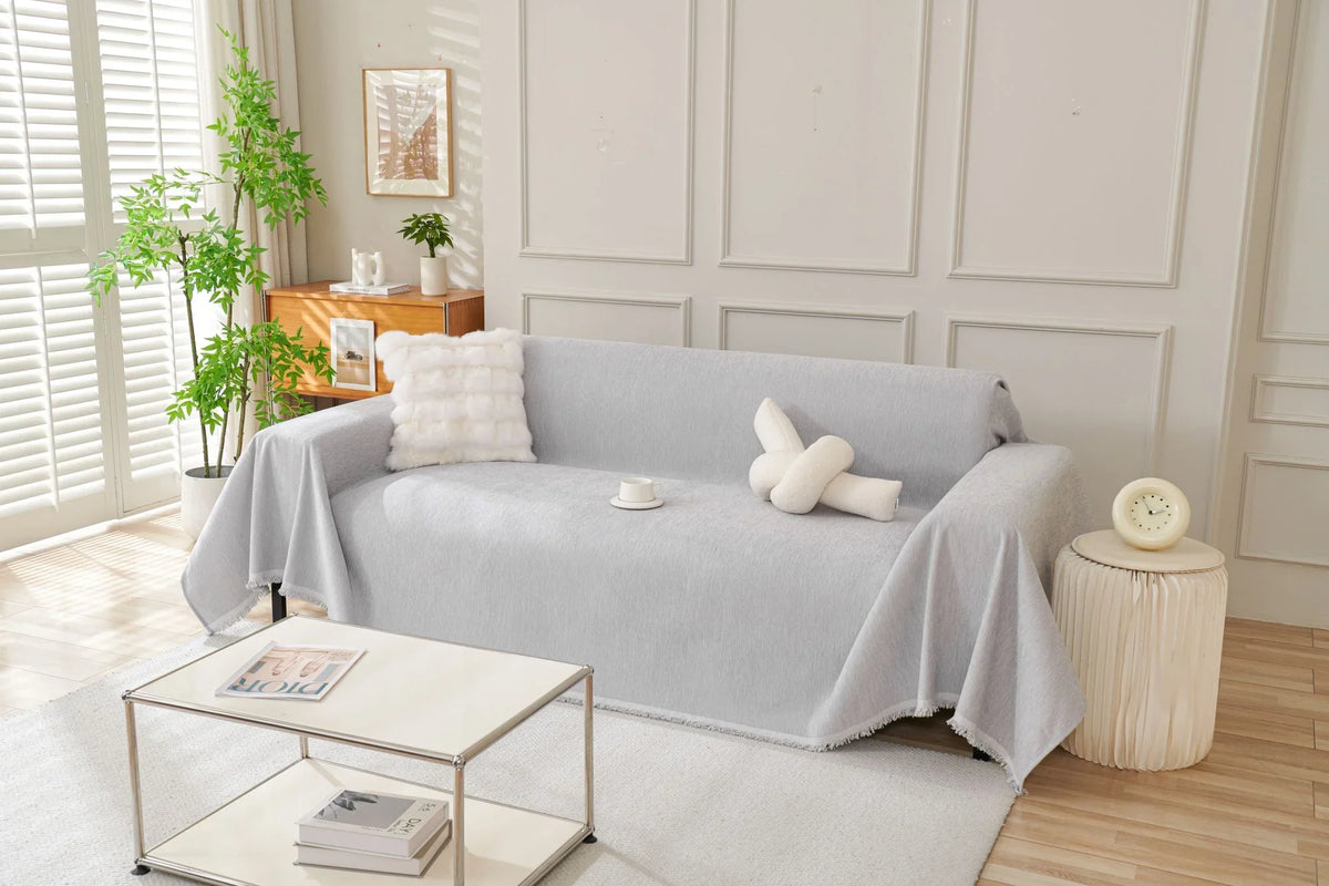 Throw Blanket - Elligate - Light Grey
