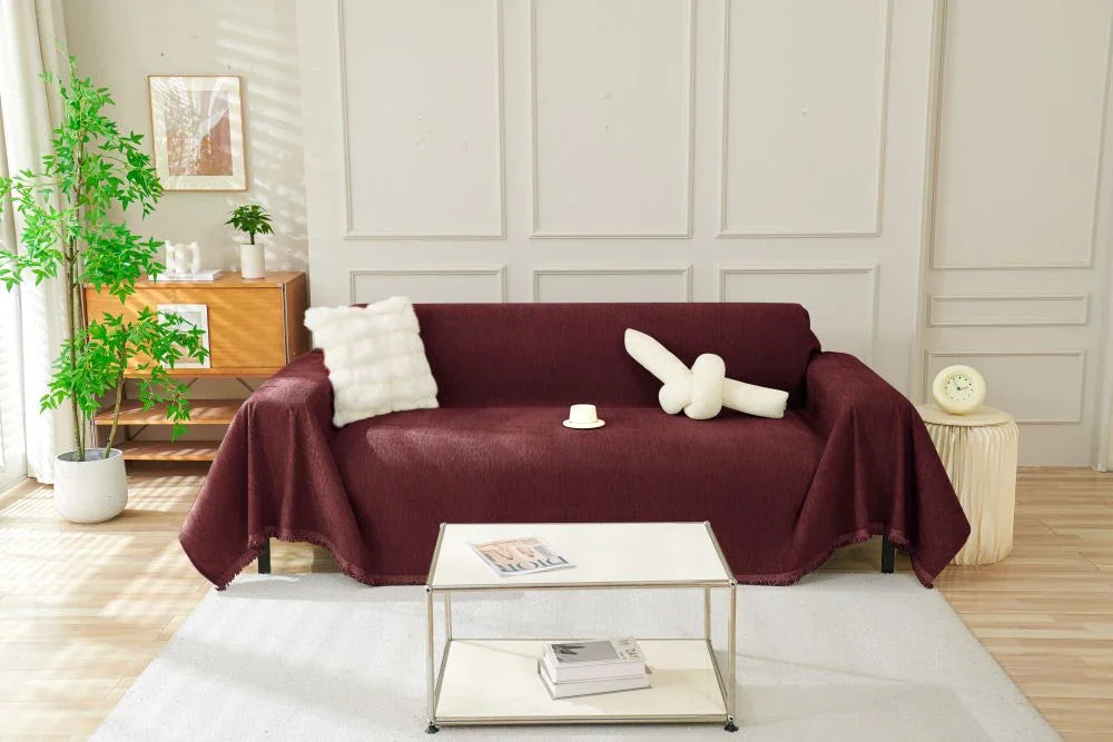 Throw Blanket - Elligate - Maroon