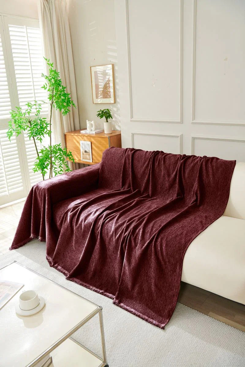 Throw Blanket - Elligate - Maroon
