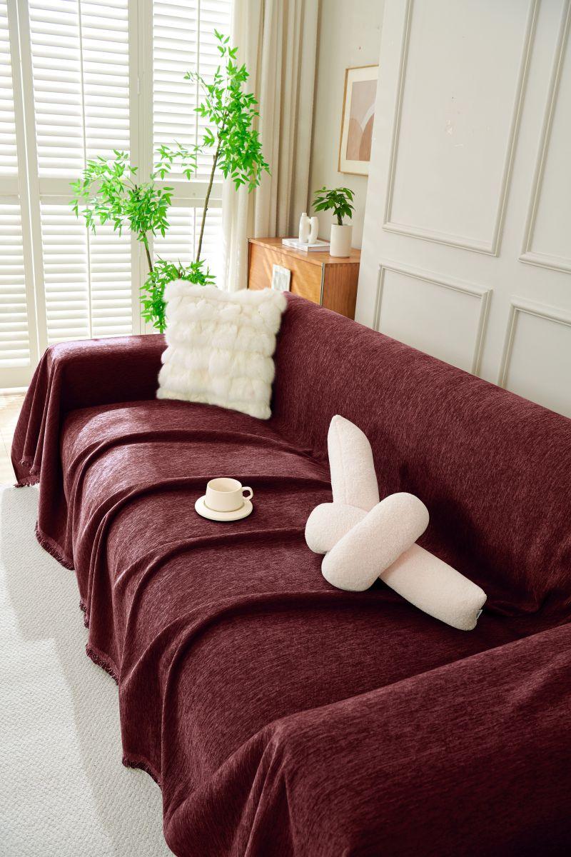 Throw Blanket - Elligate - Maroon