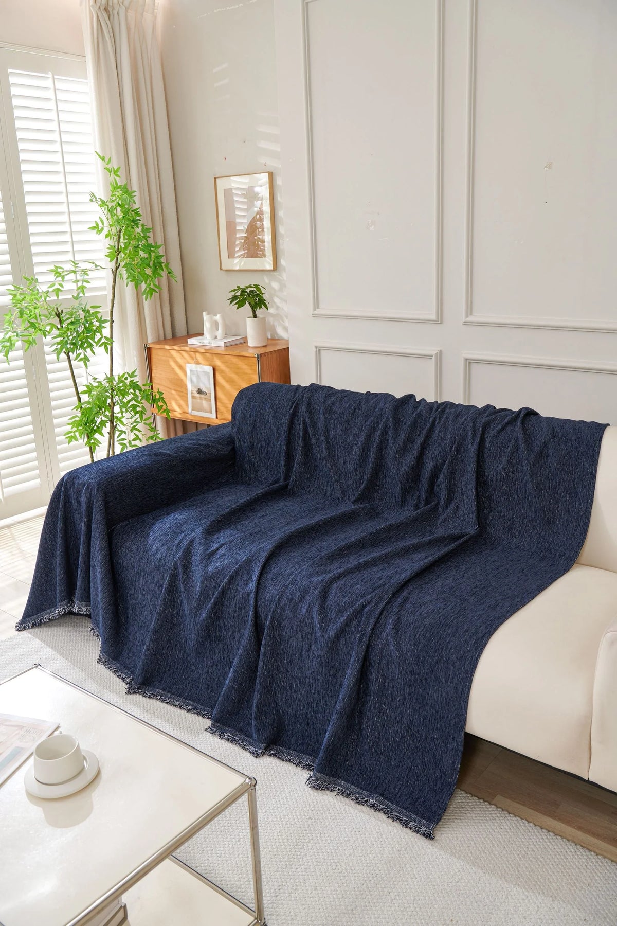 Throw Blanket - Elligate - Navy Blue