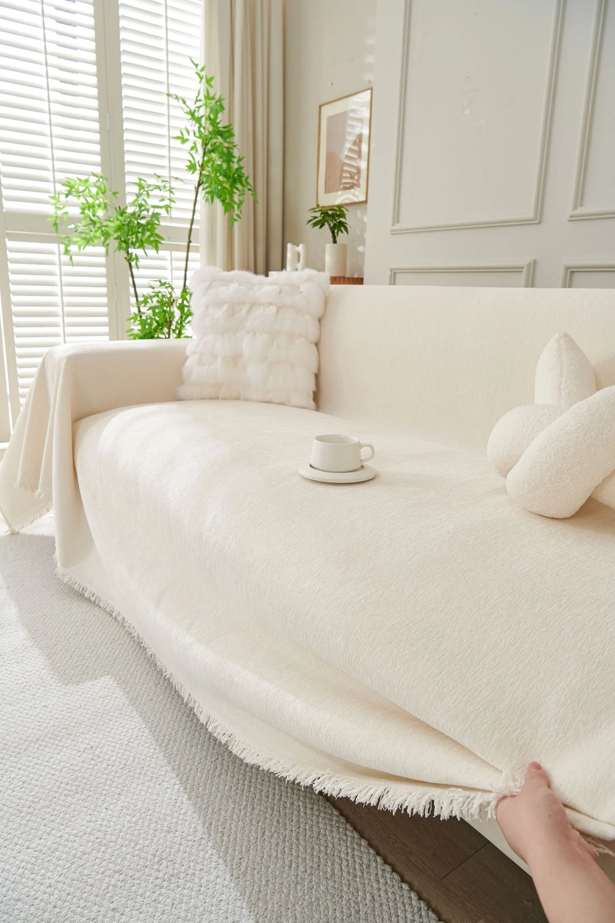 Throw Blanket - Elligate - Off-White
