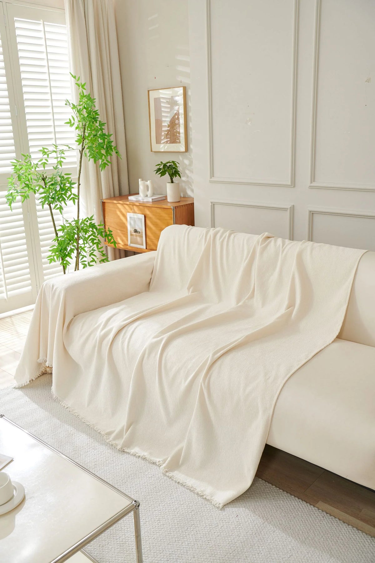 Throw Blanket - Elligate - Off-White