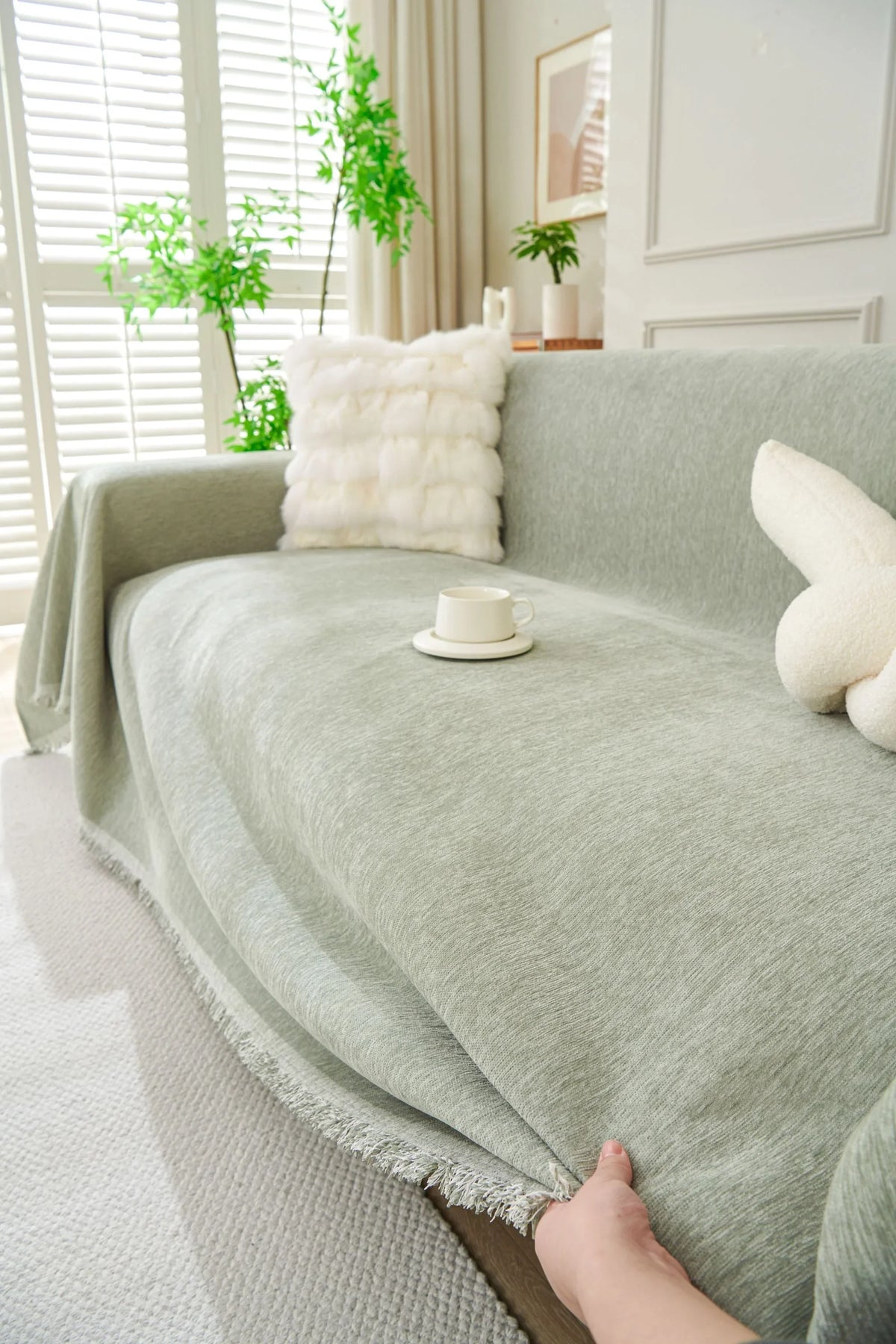 Throw Blanket - Elligate - Sage Green