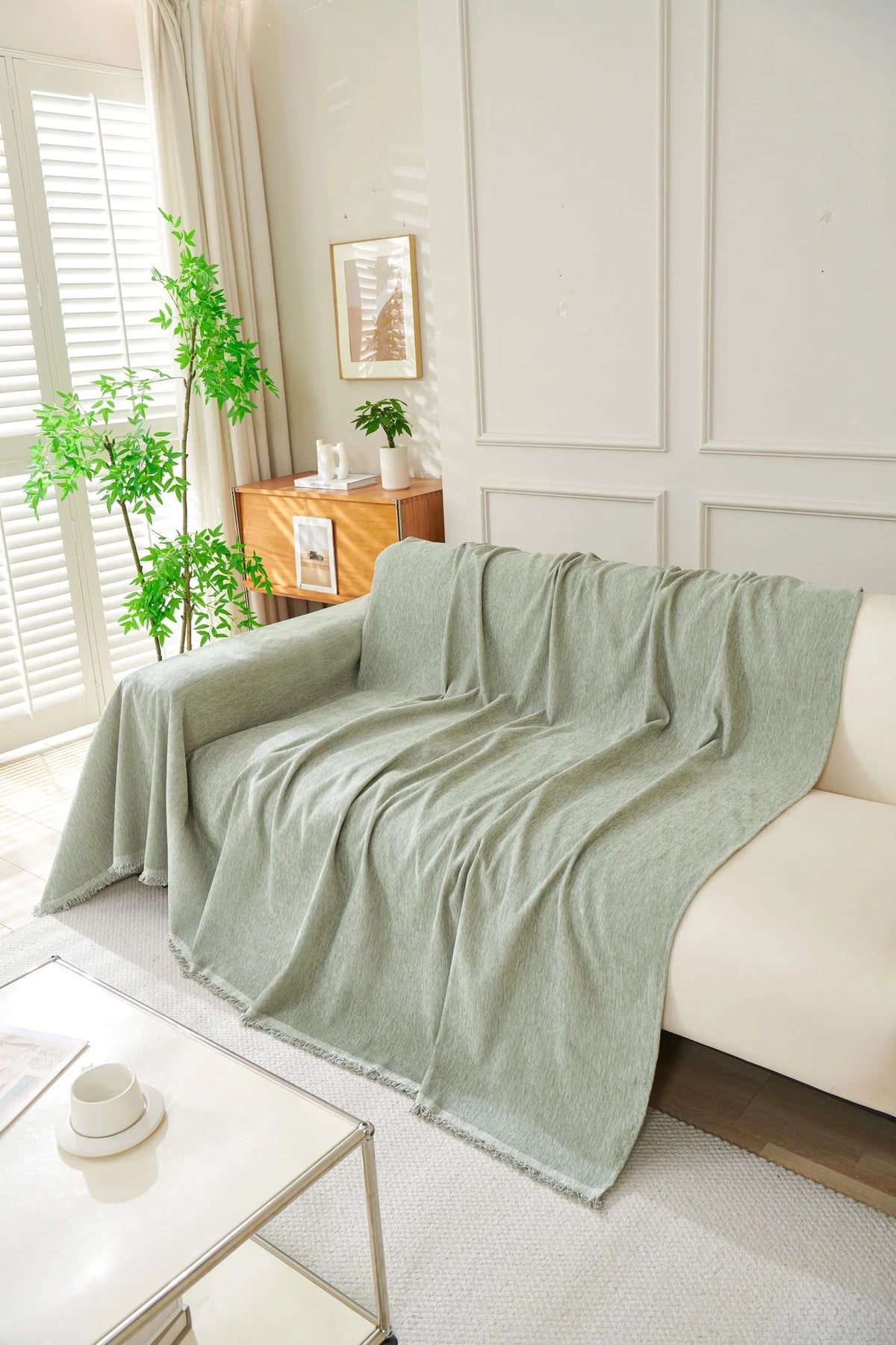Throw Blanket - Elligate - Sage Green