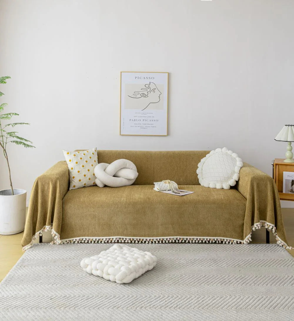 Throw Blanket - Herpome - Honey Brown