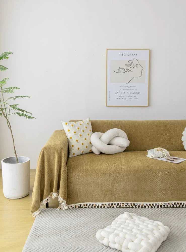 Throw Blanket - Herpome - Honey Brown