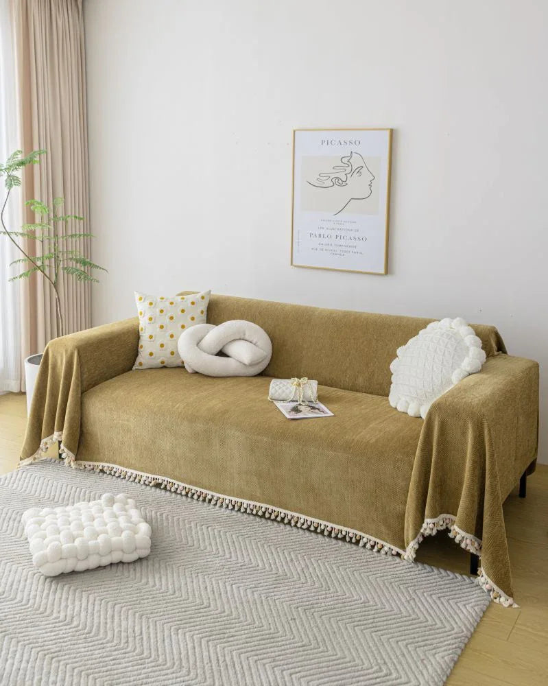 Throw Blanket - Herpome - Honey Brown