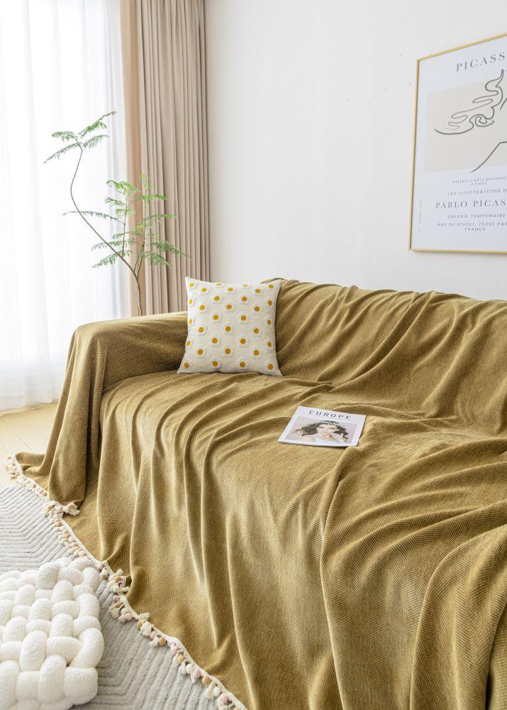 Throw Blanket - Herpome - Honey Brown