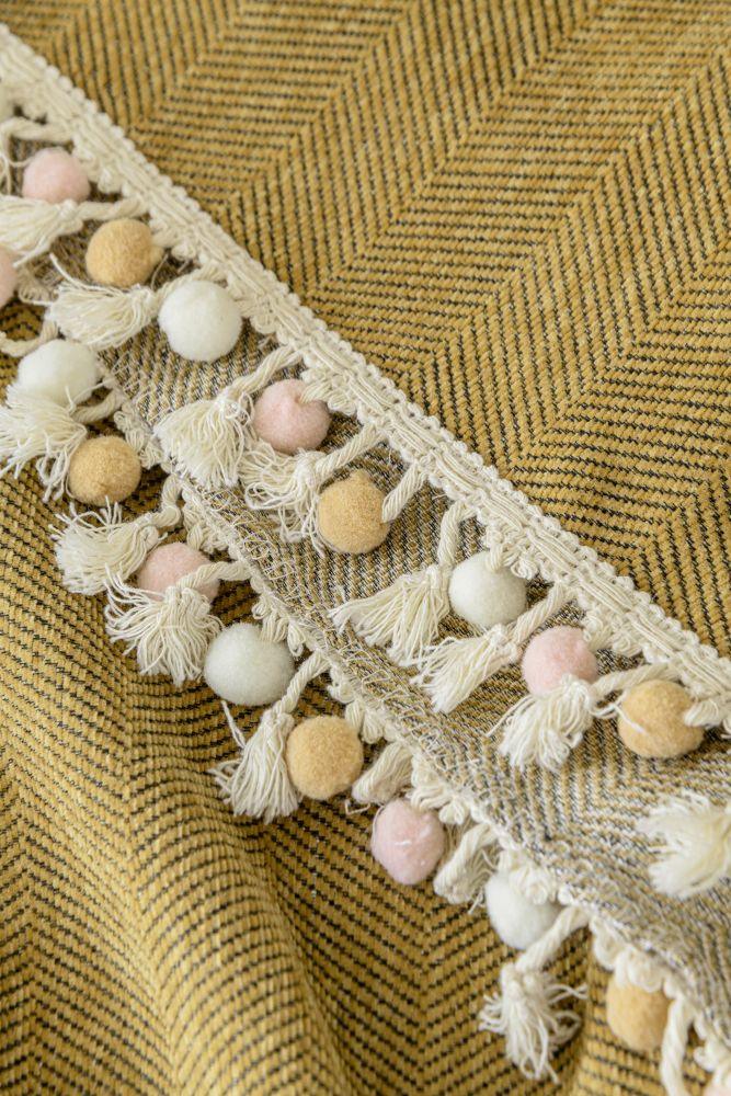 Throw Blanket - Herpome - Honey Brown