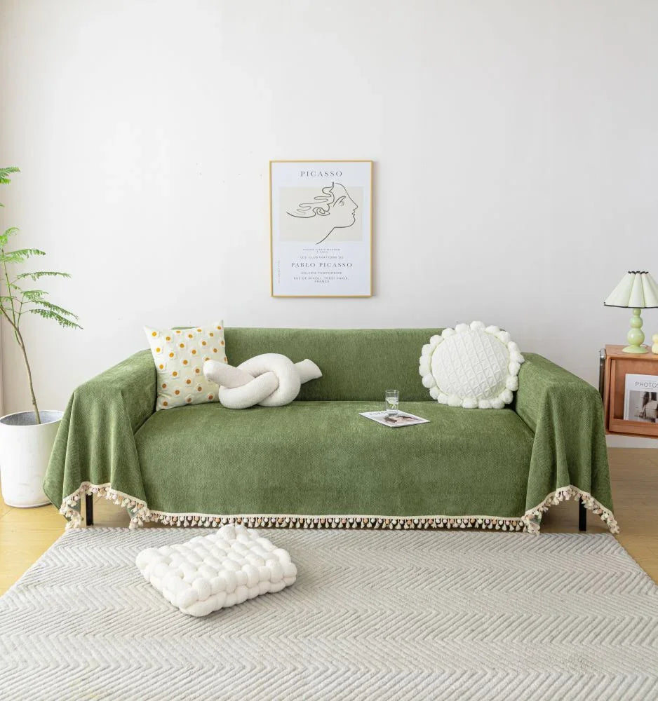 Throw Blanket - Herpome - Olive Green