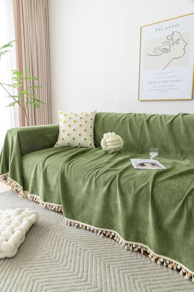Throw Blanket - Herpome - Olive Green