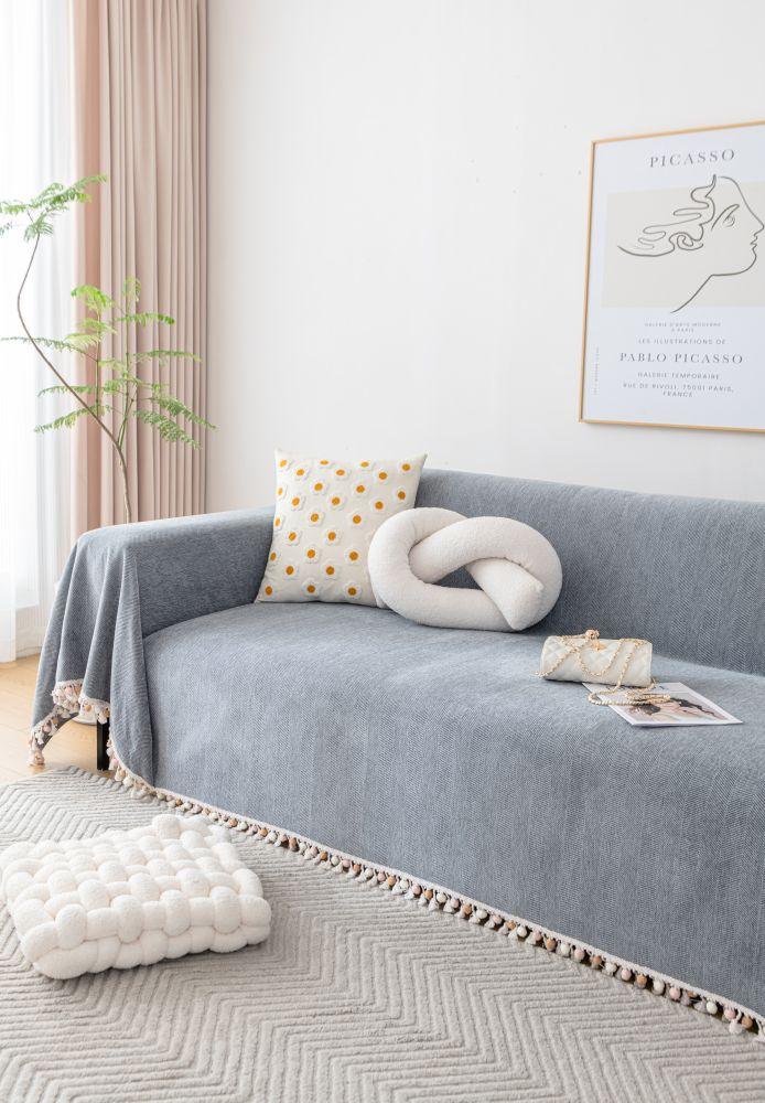 Throw Blanket - Herpome - Stone Grey