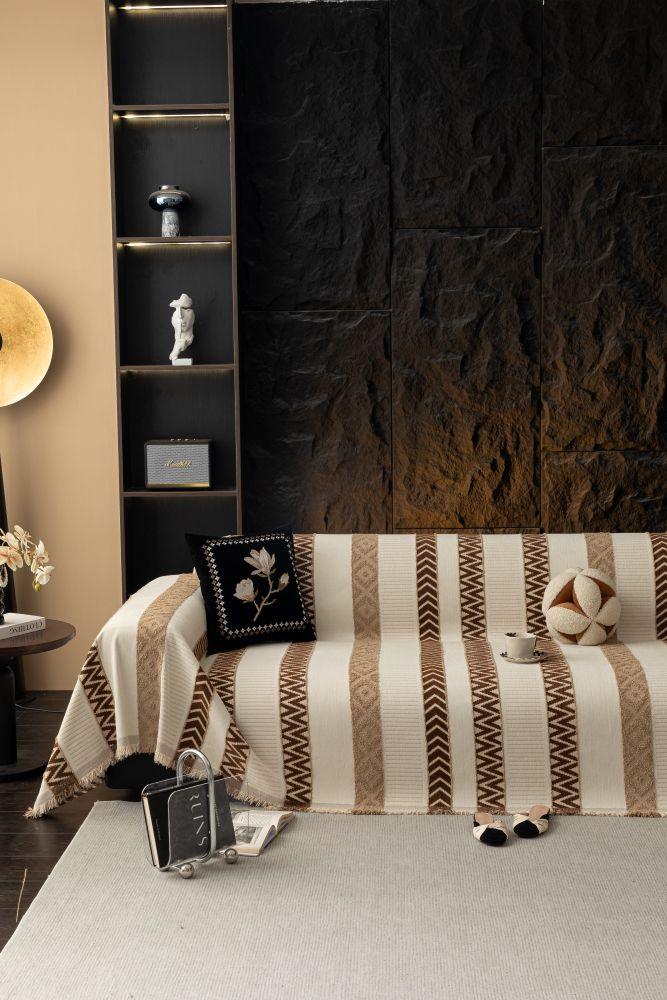 Throw Blanket - Klint - Chestnut Brown