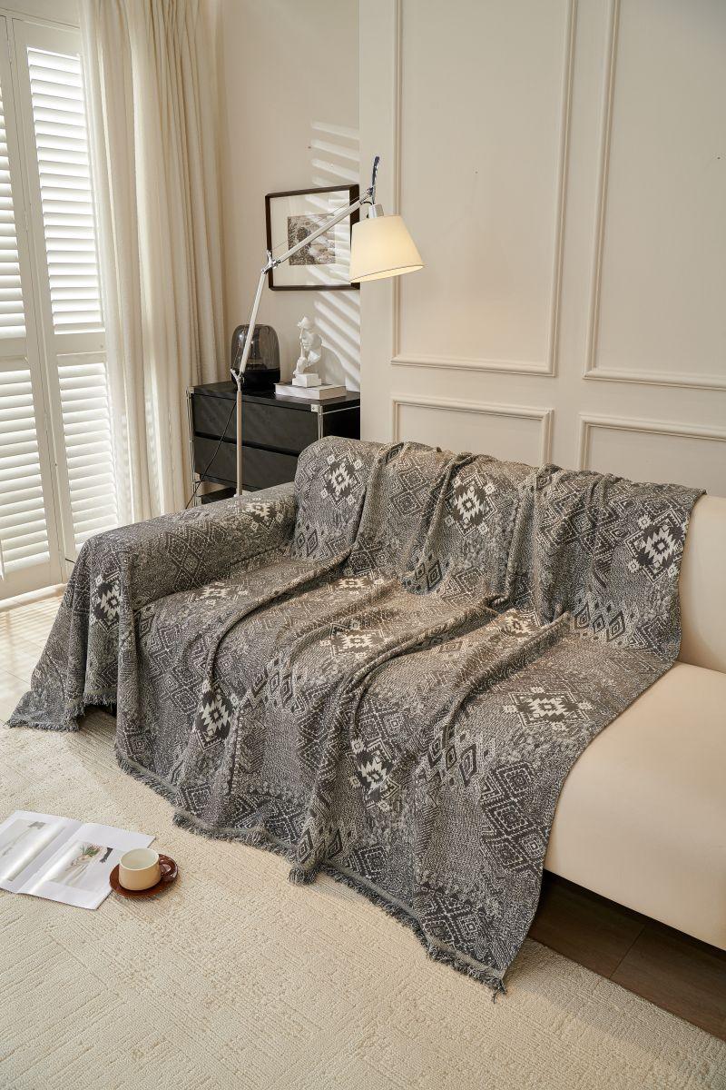 Throw Blanket - Melareve - Charcoal Grey