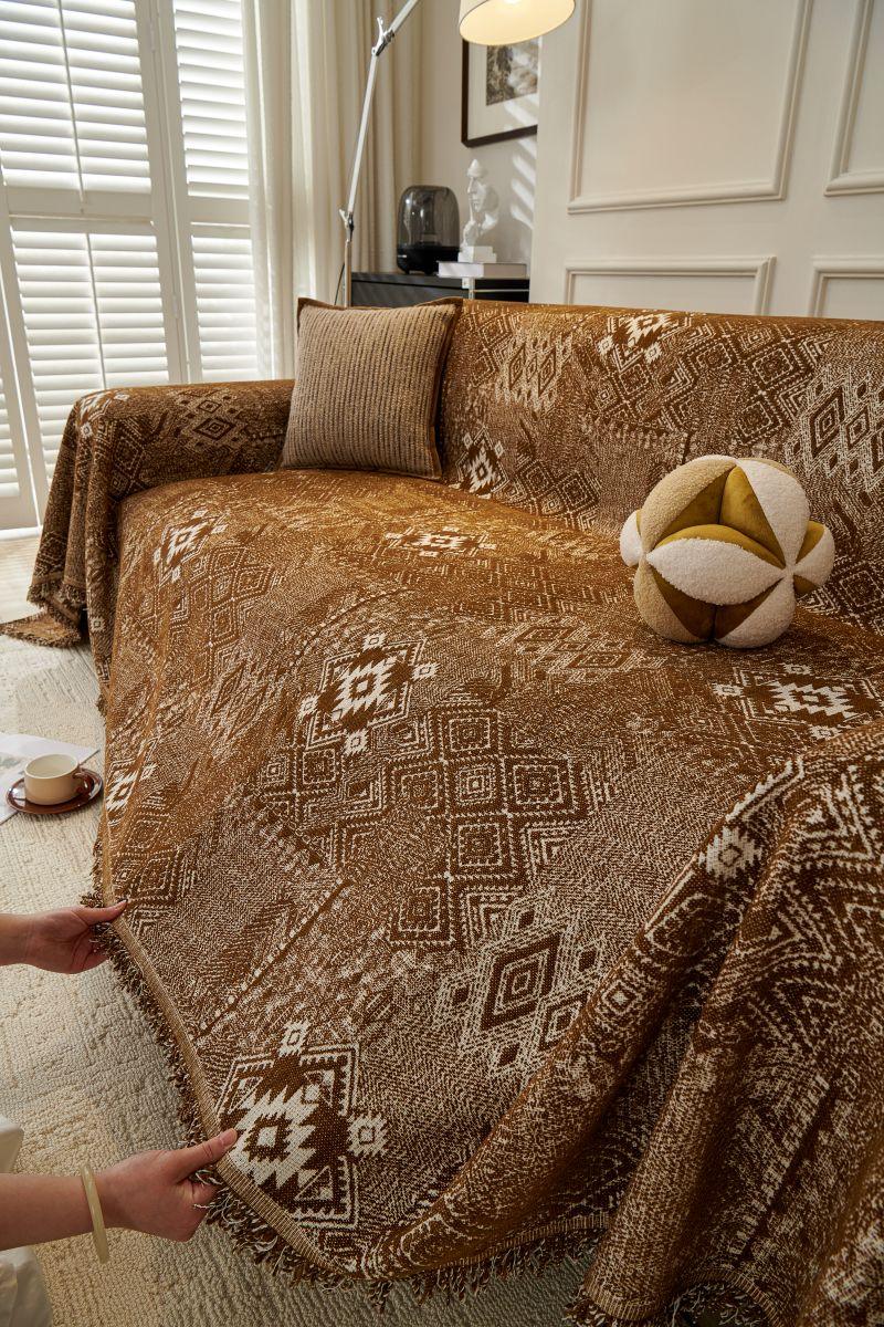 Throw Blanket - Melareve - Cocoa Brown