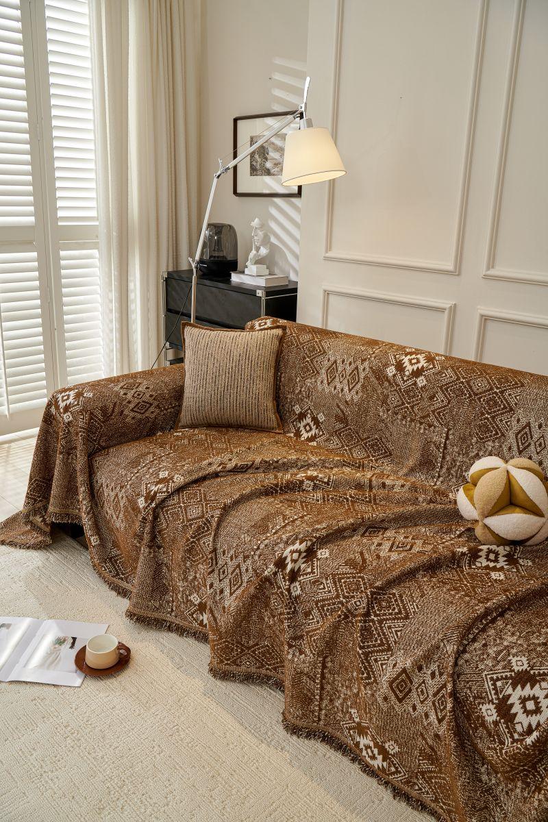 Throw Blanket - Melareve - Cocoa Brown