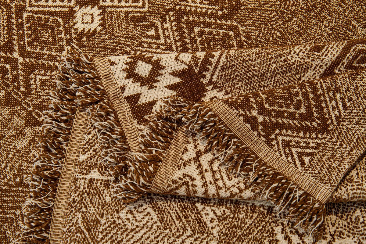 Throw Blanket - Melareve - Cocoa Brown