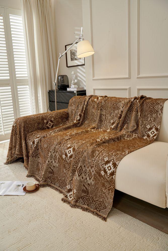 Throw Blanket - Melareve - Cocoa Brown