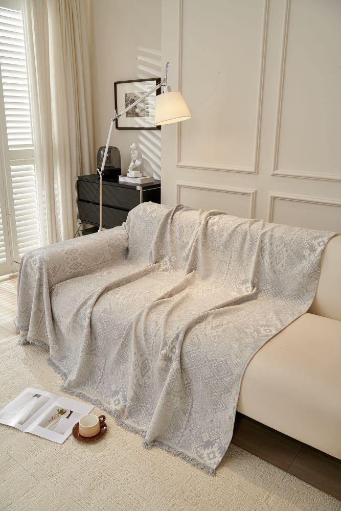 Throw Blanket - Melareve - Dove Grey