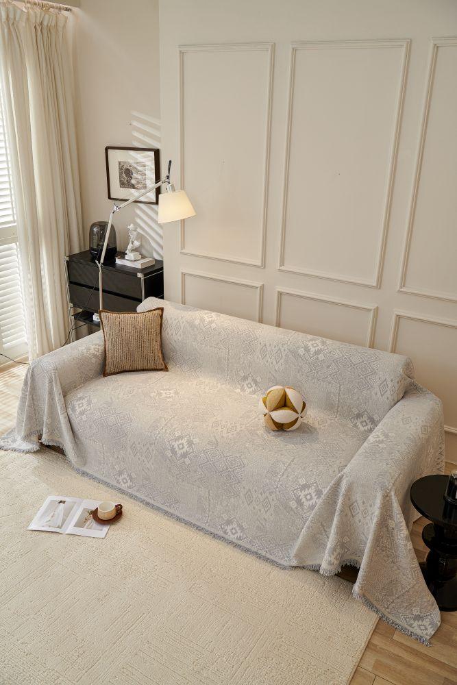 Throw Blanket - Melareve - Dove Grey