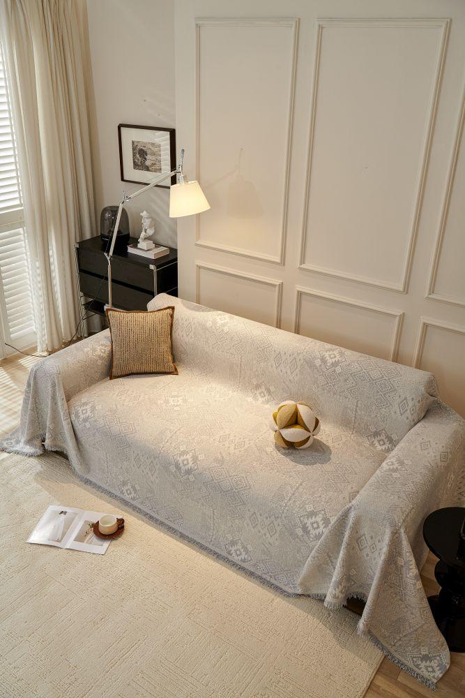 Throw Blanket - Melareve - Dove Grey