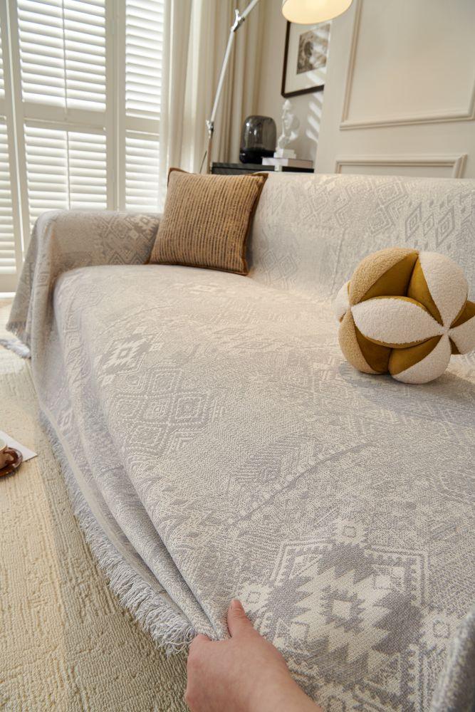 Throw Blanket - Melareve - Dove Grey