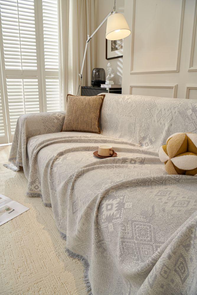 Throw Blanket - Melareve - Dove Grey