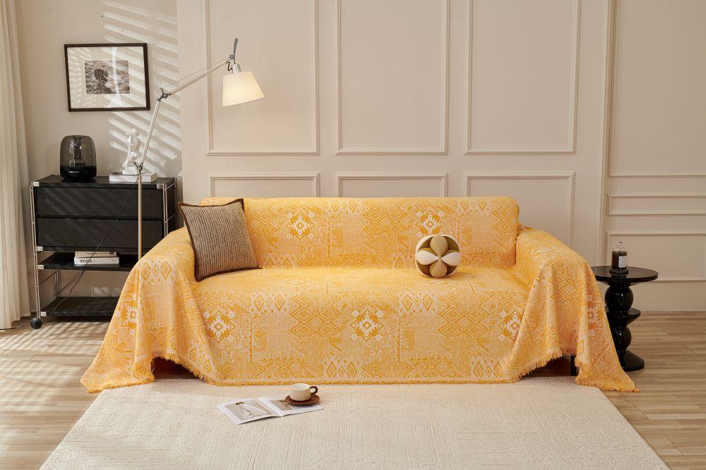 Throw Blanket - Melareve - Golden Yellow
