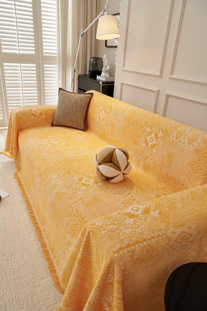 Throw Blanket - Melareve - Golden Yellow