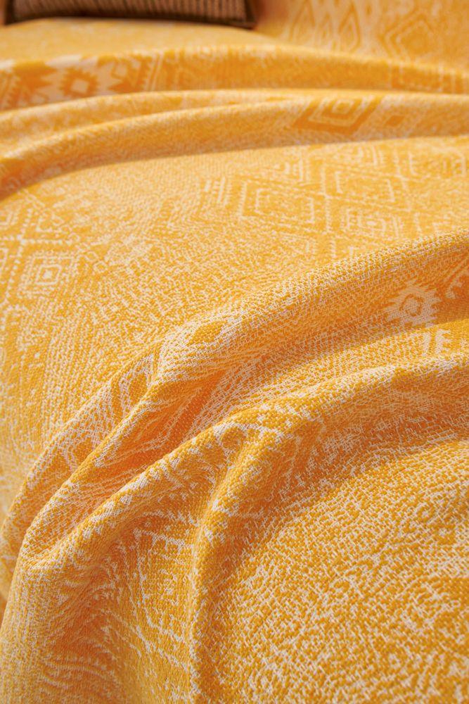 Throw Blanket - Melareve - Golden Yellow